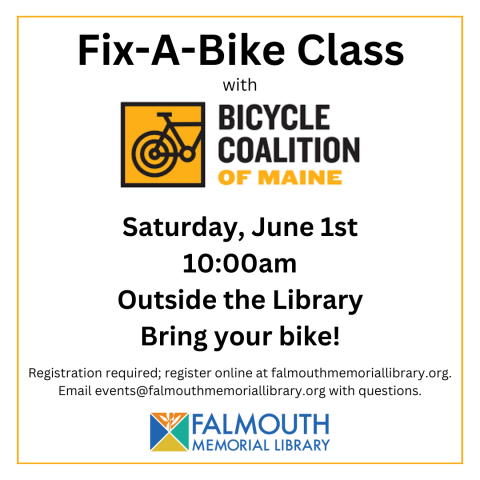 Fix-a-bike class with bicycle coalition of maine