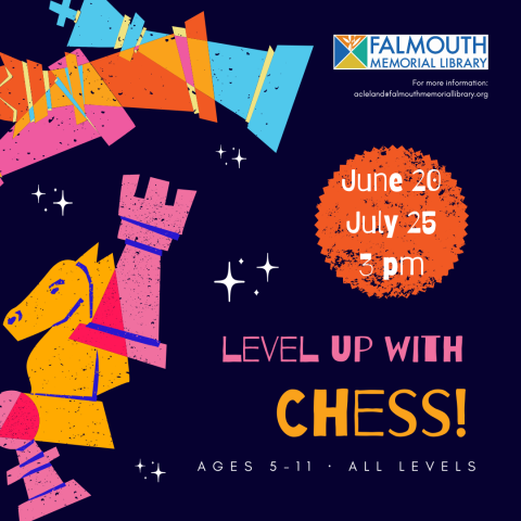 a cartoon drawing of chess pieces on a dark blue background