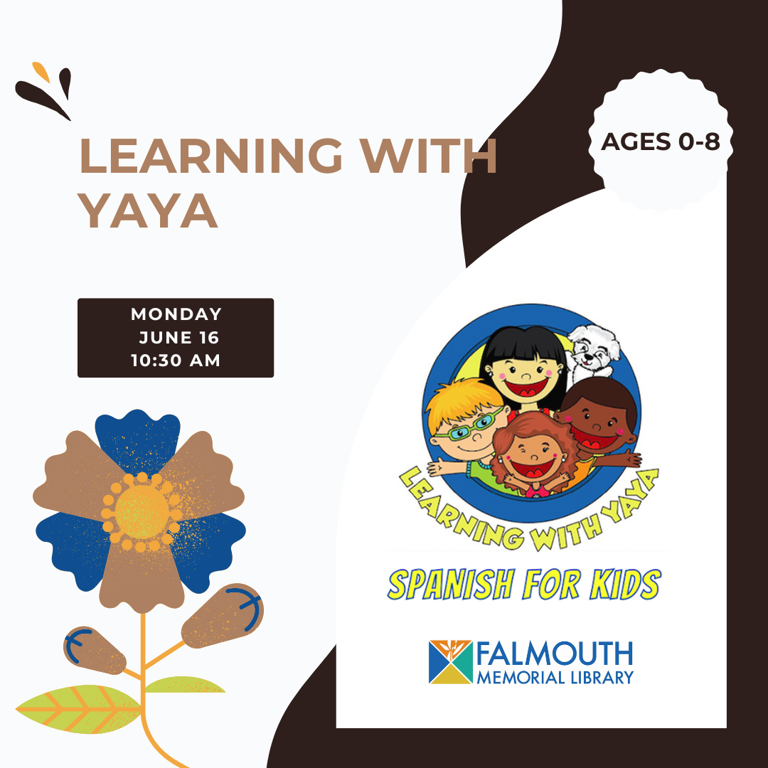 a cartoon drawing of kids of multiple ethnicities smiling with Learning with Yaya's logo around it