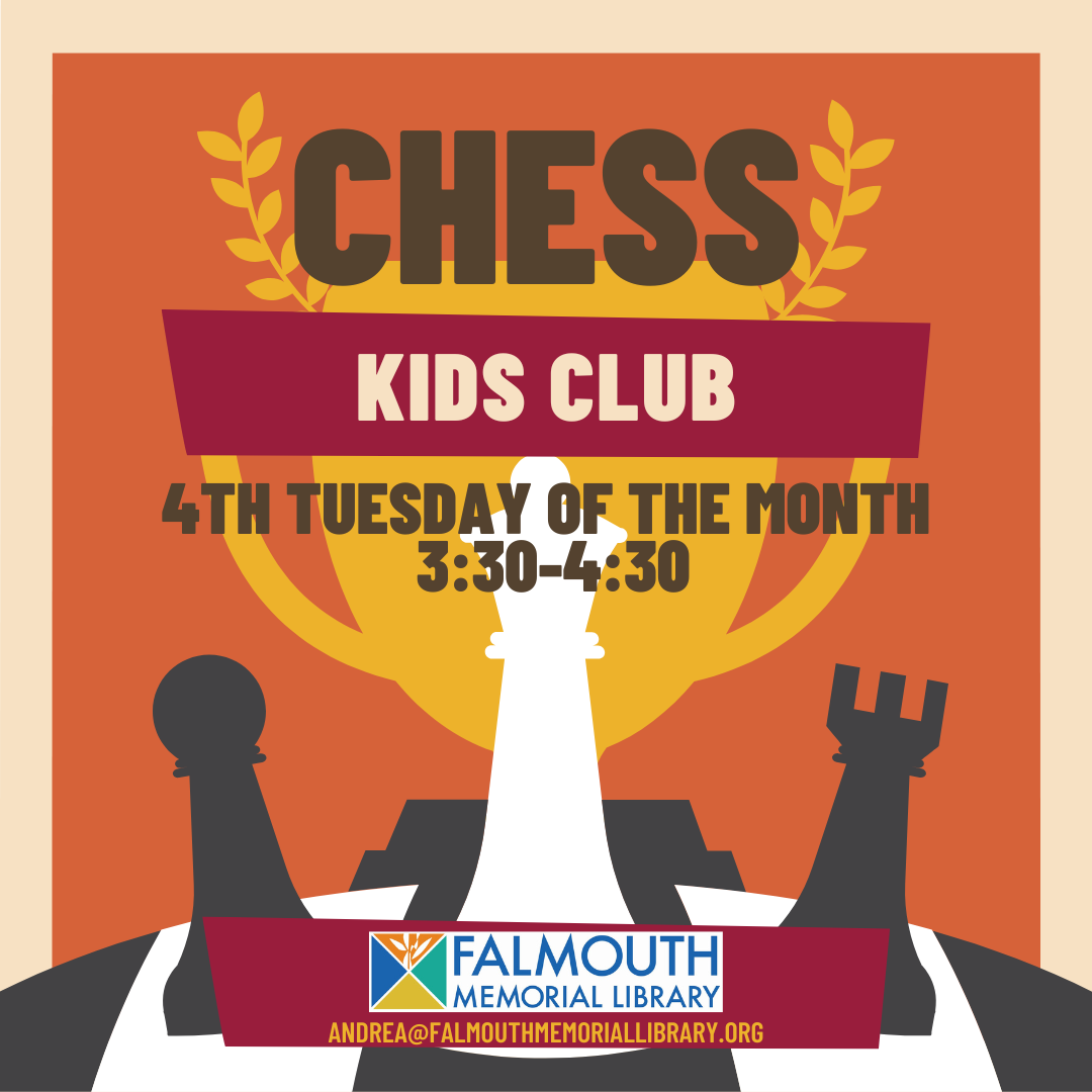 orange background with cartoon black and white chess pieces