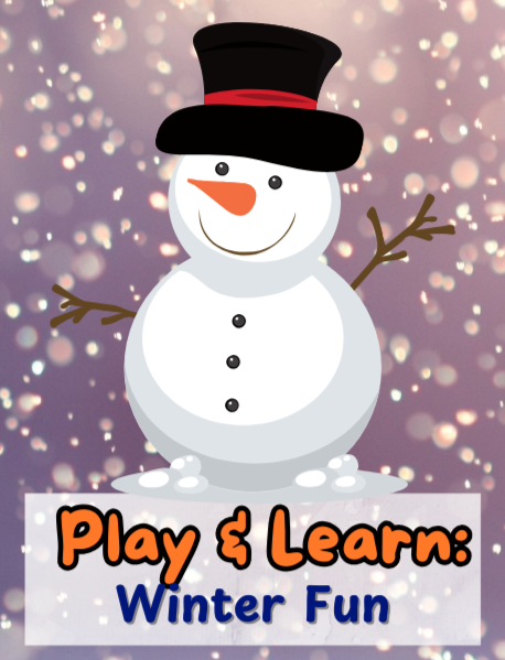 a cartoon snowman with a black top hat and a carrot nose